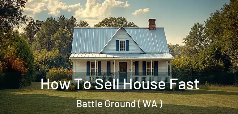  How To Sell House Fast Battle Ground ( WA )
